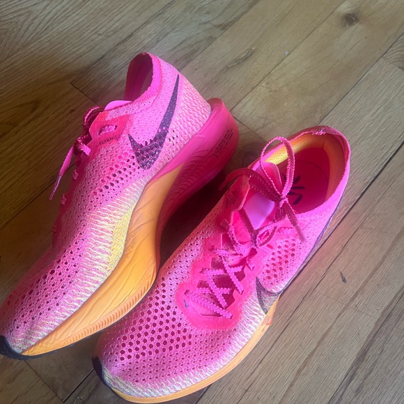 Nike Zoomx Vaporfly Next% 3 Women's Laser Orange Hyper Pink Carbon Running Shoes - Picture 3 of 11